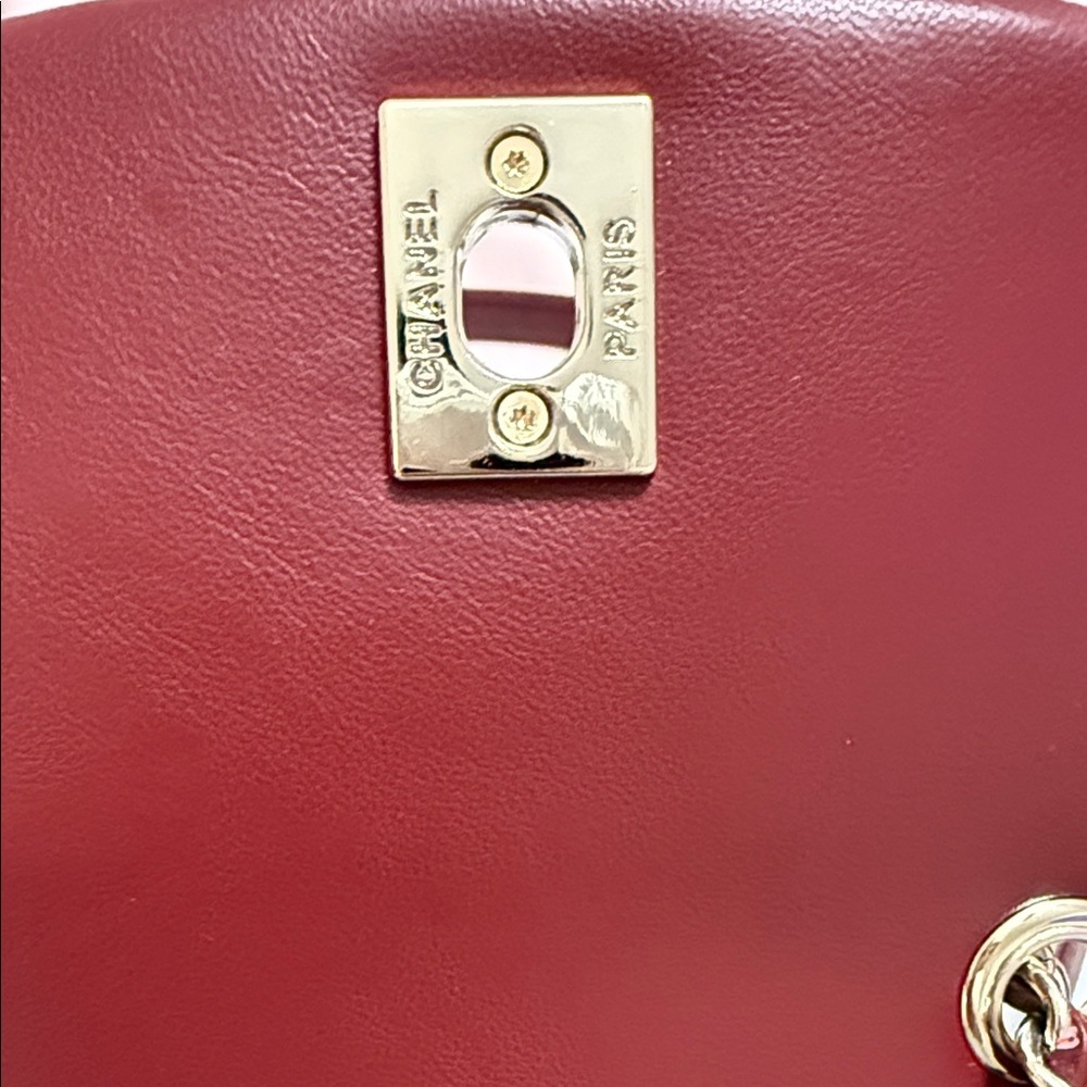 Authentic Chanel Mini Dark Red leather Quilted Backpack - Picture 2 of 8